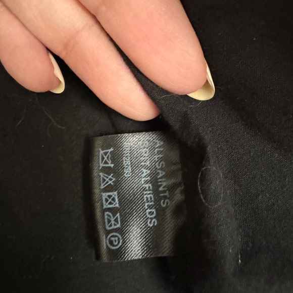 All Saints Sherpa sheep skin leather biker jacket - Picture 5 of 7